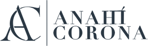 Logo Anahí Corona horizontal, color de marca