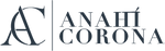 Logo Anahí Corona horizontal, color de marca
